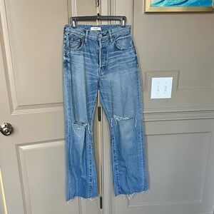 Moussy Vintage Blue Straight Leg Jeans 26
